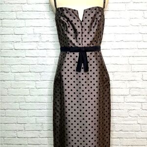 **STEAL & FINAL!**NWT $245 Milly New York Polka Dot Silk Wool Dress - Sz 10